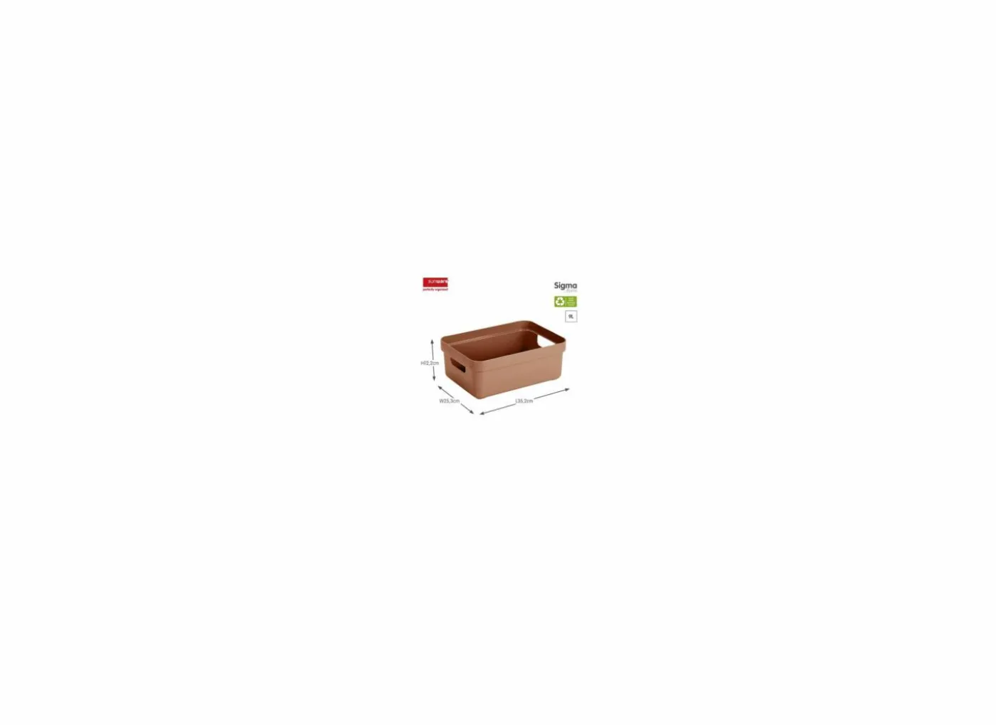 Opbergbox Sigma Home 9L - 35,2x25,3x12,2cm