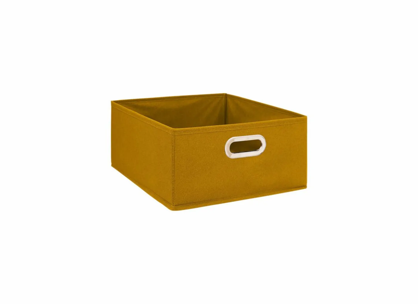 Opbergbox 31x31x15cm mosterd