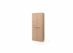 Opbergkast Capo 90x40x216cm - melamine - golden oak