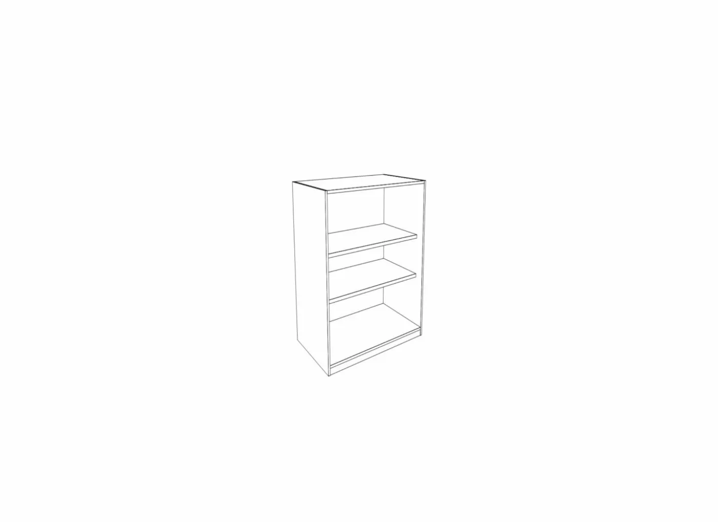 Opbergkast Capo 90x40x112cm - melamine - golden oak