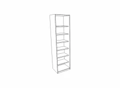 Opbergkast Mrk 45cm - decor - eik