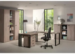 Opbergkast Rio 2 160x40x117cm - melamine - humus eik