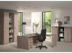 Opbergkast Rio 2 160x40x117cm - melamine - humus eik