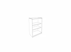 Opbergkast Rio 2 90x40x117cm - melamine - humus eik