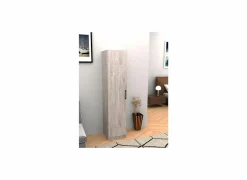 Opbergkast 40x40x180cm - decor - new grey oak