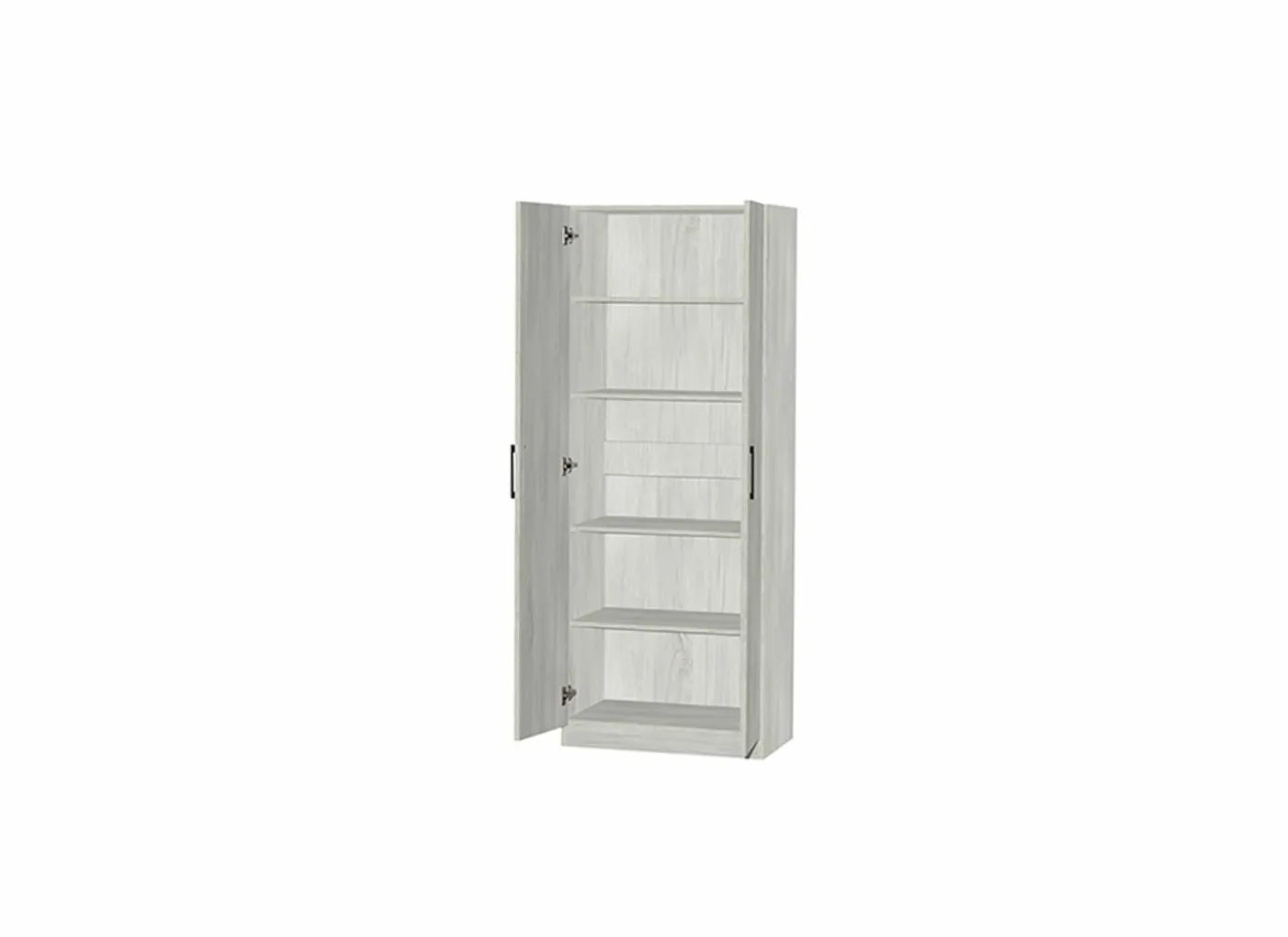 Opbergkast 60x40x180cm - decor - witte eik