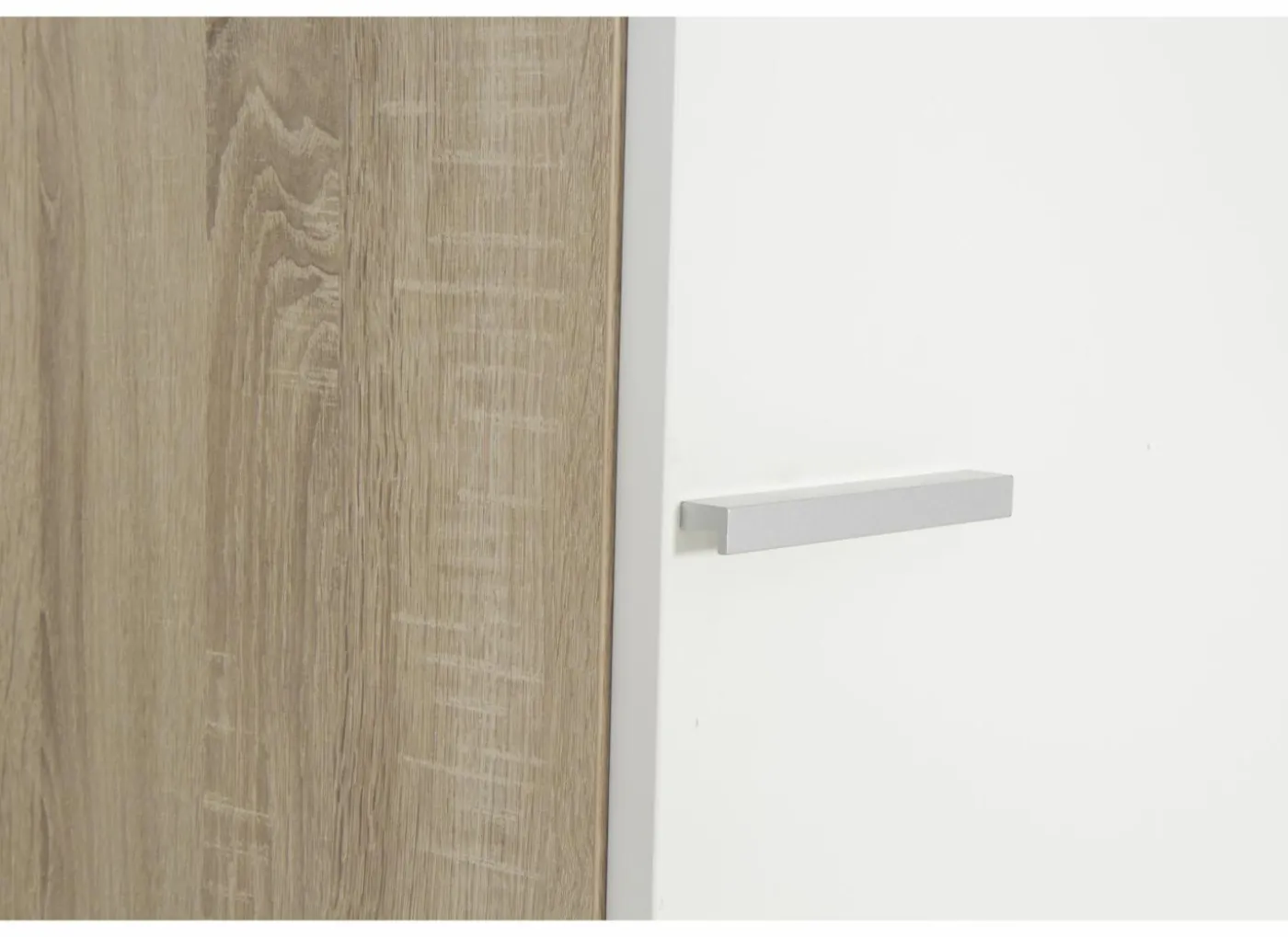 Opbergkast 46,5x42,5x141,6cm - melamine - olm & wit