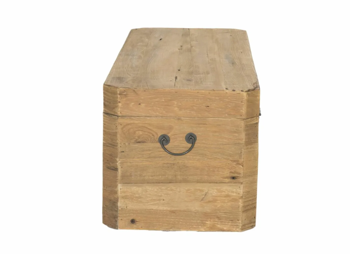 Opbergkoffer Opium 130x48x45cm - gerecycleerd den massief - naturel