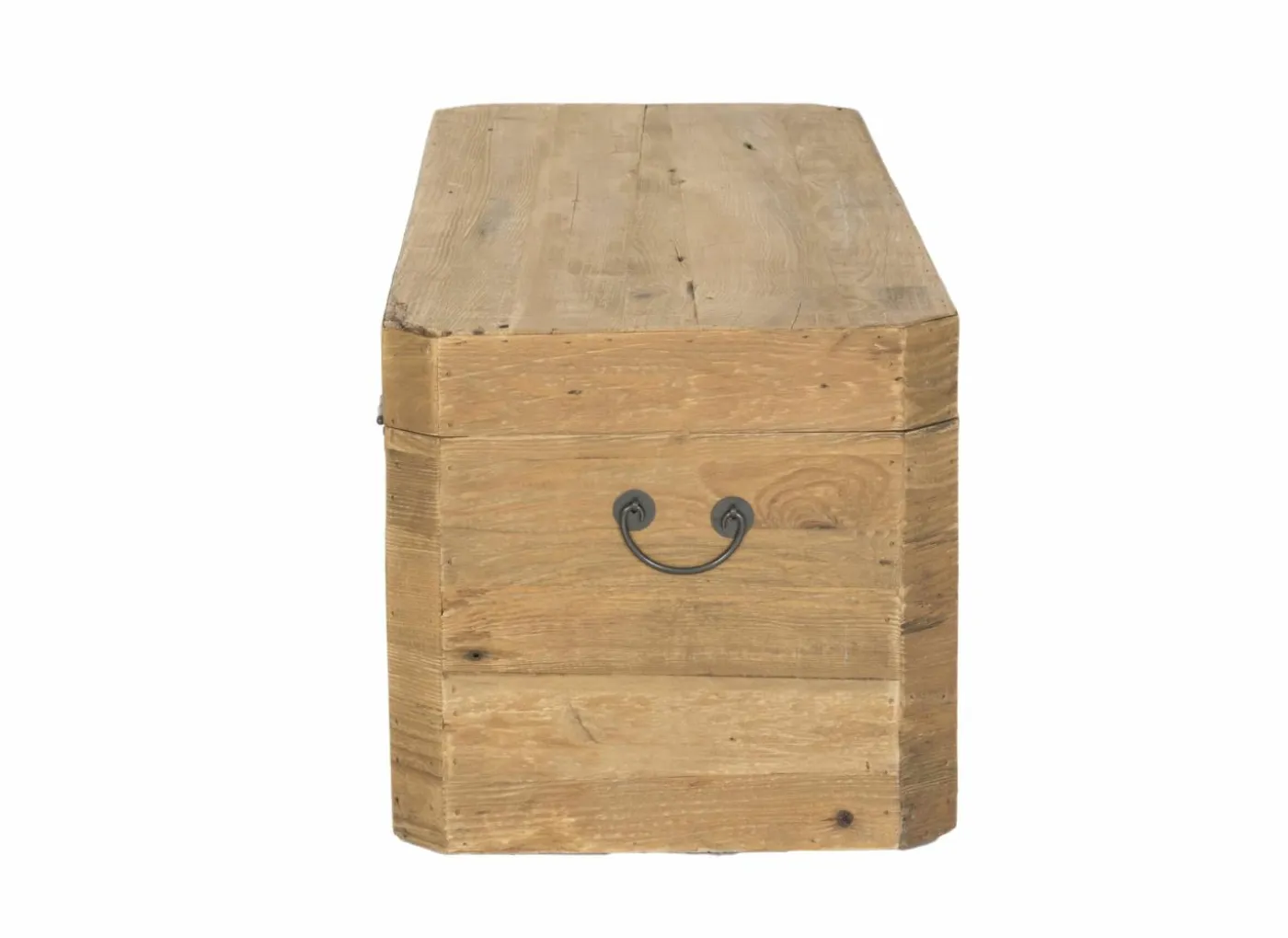 Opbergkoffer Opium 130x48x45cm - gerecycleerd den massief - naturel