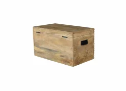 Opbergkoffer Soma 70x40x40cm - mango massief - naturel