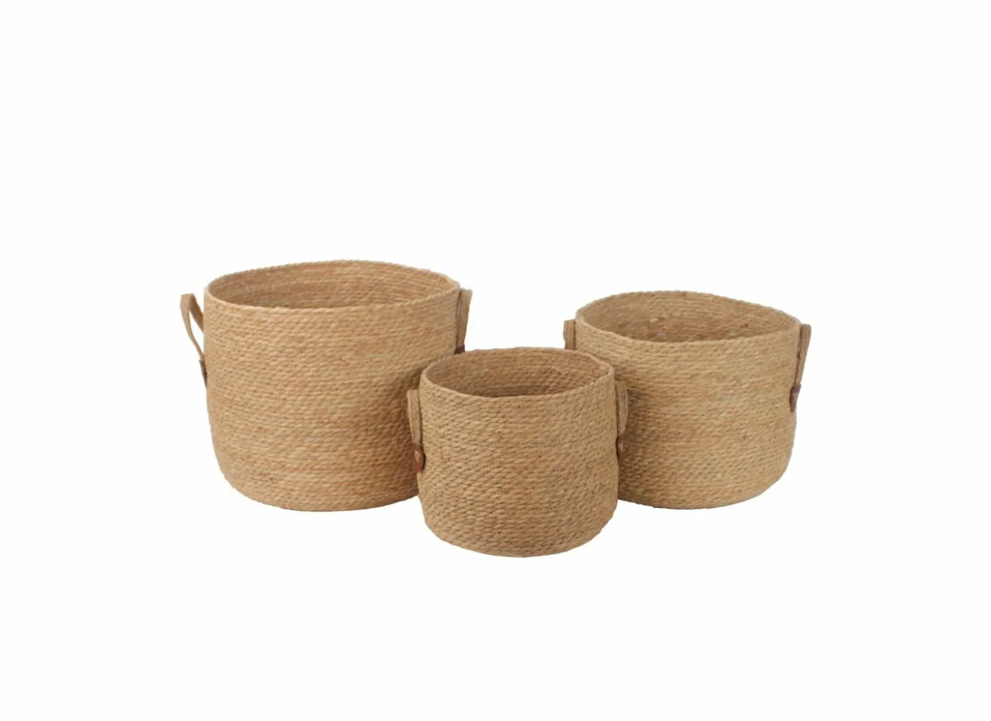 Opbergmand Brisa set van 3 - zeegras - naturel