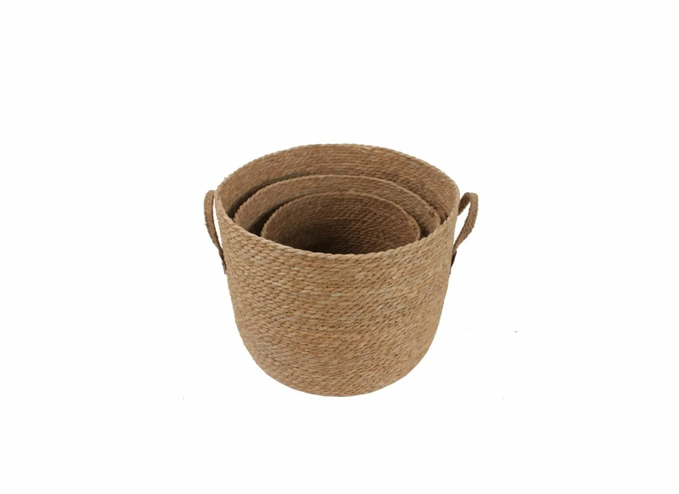 Opbergmand Brisa set van 3 - zeegras - naturel