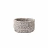 Opbergmand Rena 24x18x16cm - polyester & katoen - paars