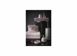 Opbergmand Rena 24x18x16cm - polyester & katoen - paars