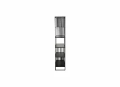 Opbergrek Mefisto 83x35x185cm - melamine - zwart