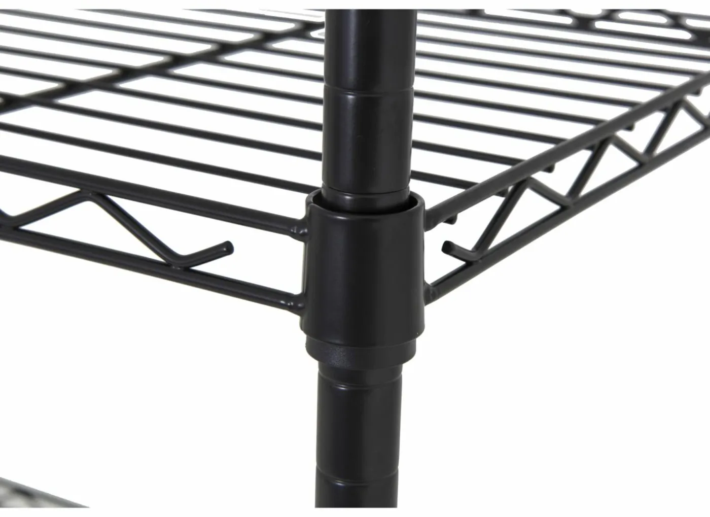 Opbergrek Quinn 90x40x182cm - metaal - zwart