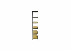 Opbergrek Tower 77x35x185cm - melamine & metaal - wild oak