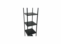 Opbergrek Tower 35x35x180,5cm - metaal - zwart