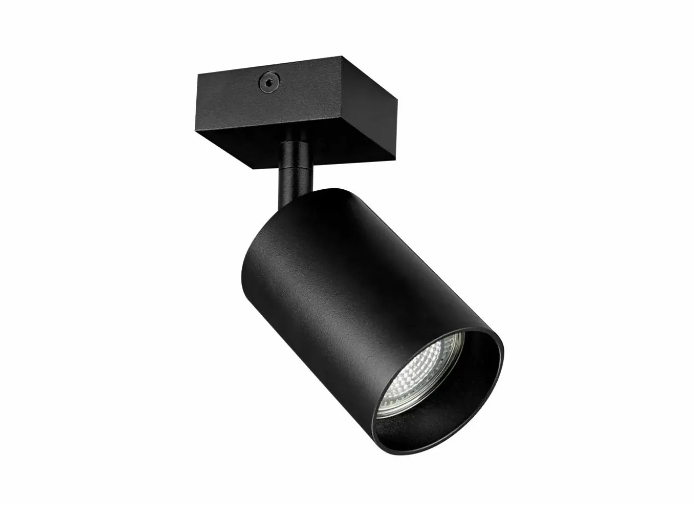 Opbouwspot GU10 - aluminium - zwart