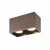 Opbouwspot met 2 spots 2x50W GU10