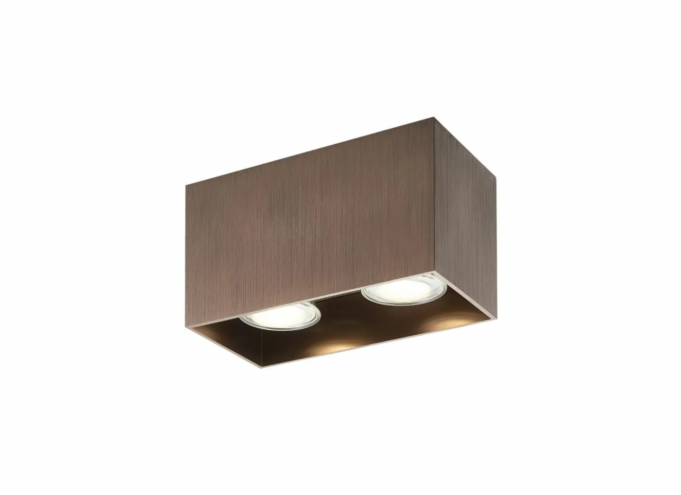 Opbouwspot met 2 spots 2x50W GU10