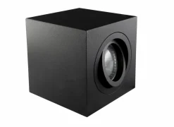 Opbouwspot vierkant 50W GU10 zwart