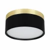 Opbouwspot 24W Ø15,8cm - aluminium - zwart & goud