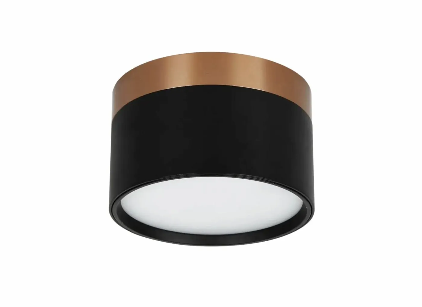 Opbouwspot 12W Ø11,3cm - aluminium - zwart & brons