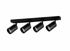 Opbouwspot 4xGU10 - aluminium - zwart