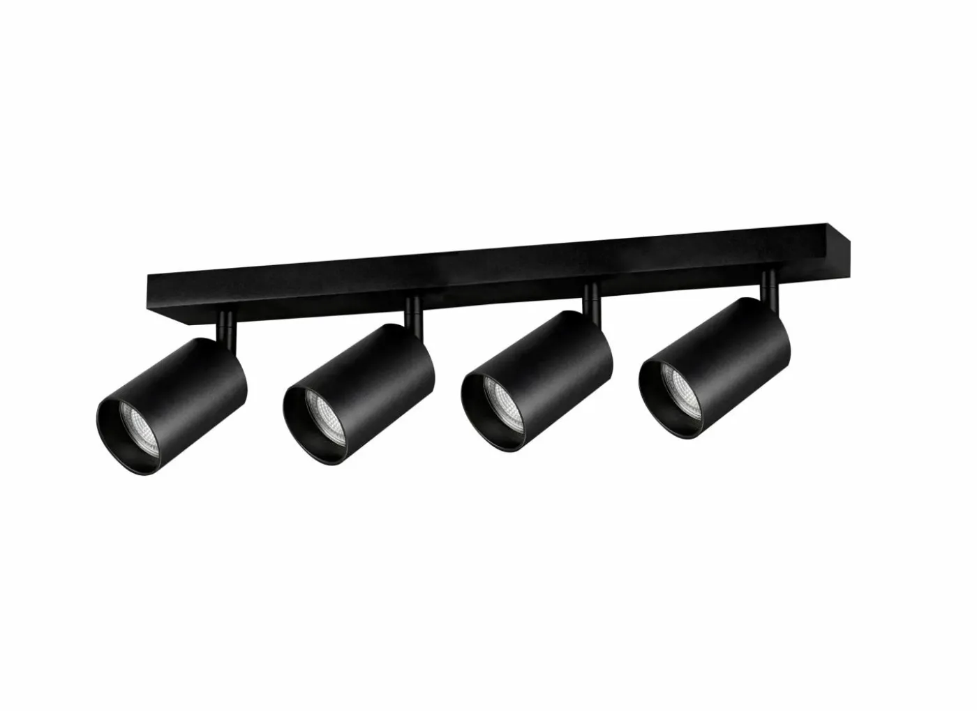 Opbouwspot 4xGU10 - aluminium - zwart