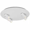Opbouwspot 5xGU10 - aluminium - wit