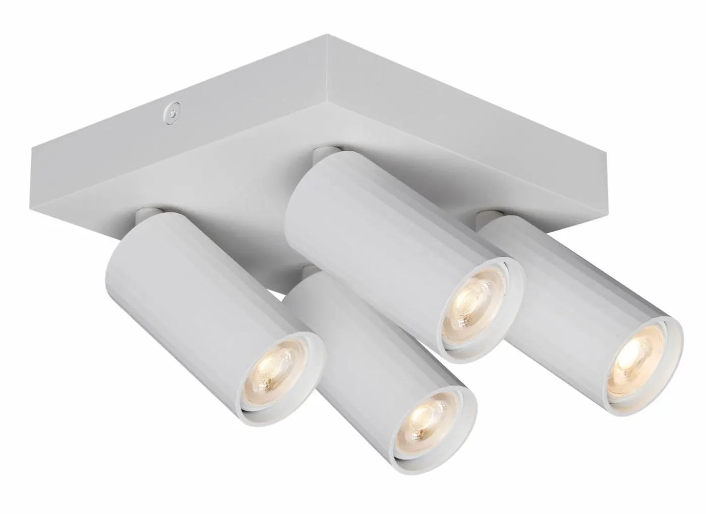 Opbouwspot 4xGU10 - aluminium - wit