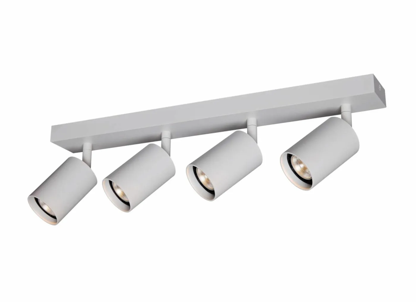 Opbouwspot 4xGU10 - aluminium - wit