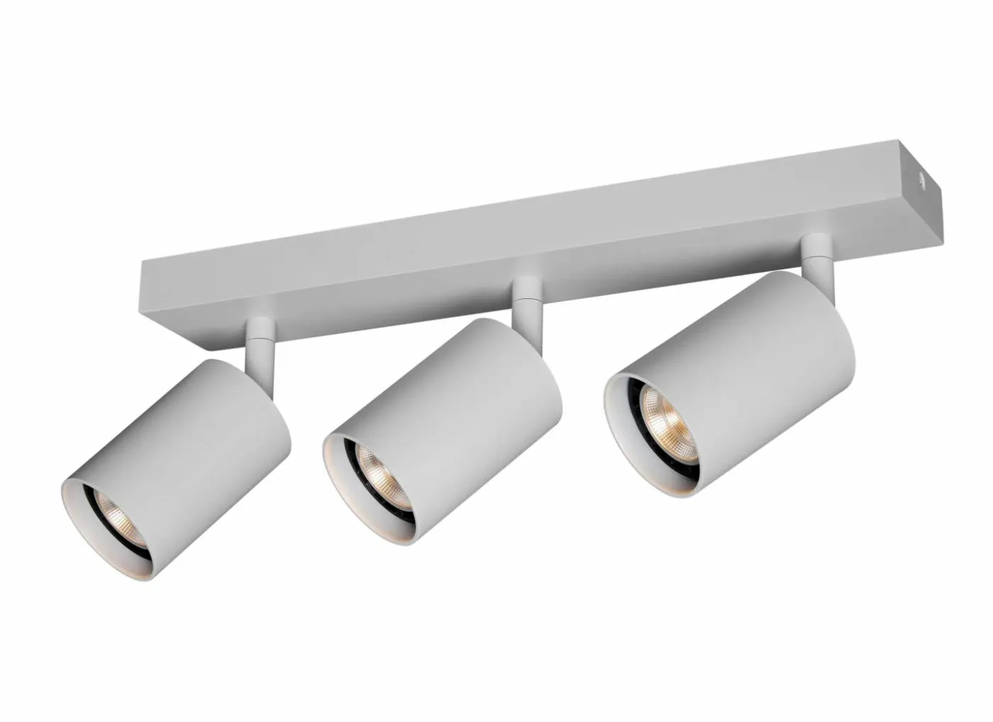 Opbouwspot 3xGU10 - aluminium - wit