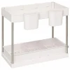 Organizer 2 niveaus 21,5x40,7x34cm - kunststof - beige