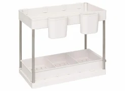 Organizer 2 niveaus 21,5x40,7x34cm - kunststof - beige