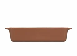 Ovenschaal 23x14cm - keramiek - terracotta of cream
