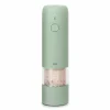 Peper en zoutmolen H14cm - RVS - sage elektrisch & oplaadbaar
