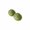 Peper en zoutmolen Limoen H5,3cm - keramiek - groen