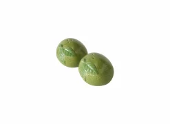 Peper en zoutmolen Limoen H5,3cm - keramiek - groen