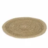 Placemat Khan Ø37cm - jute & zeegras - naturel