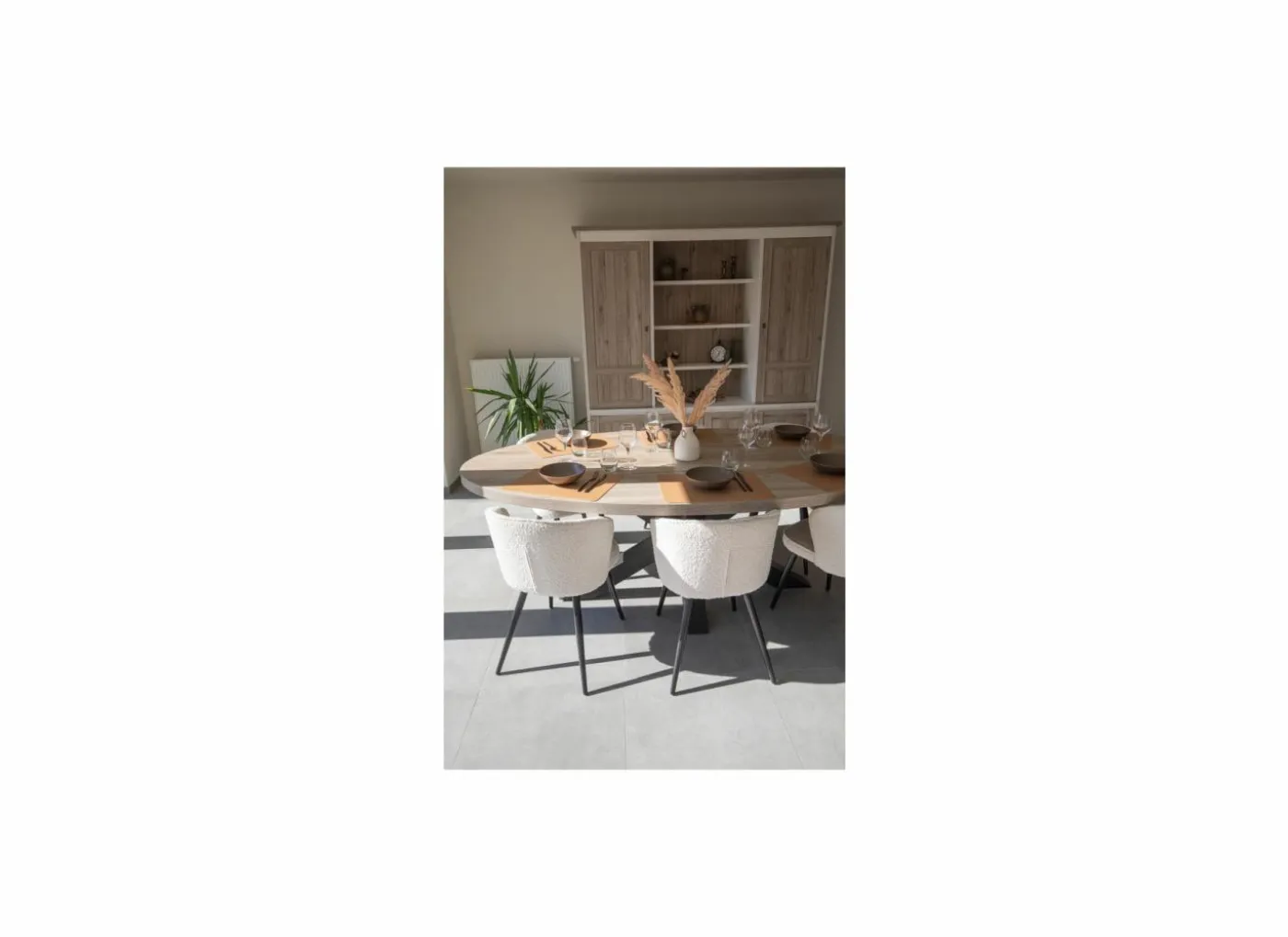 Placemat Togo 45x33cm - lederlook - indian tan