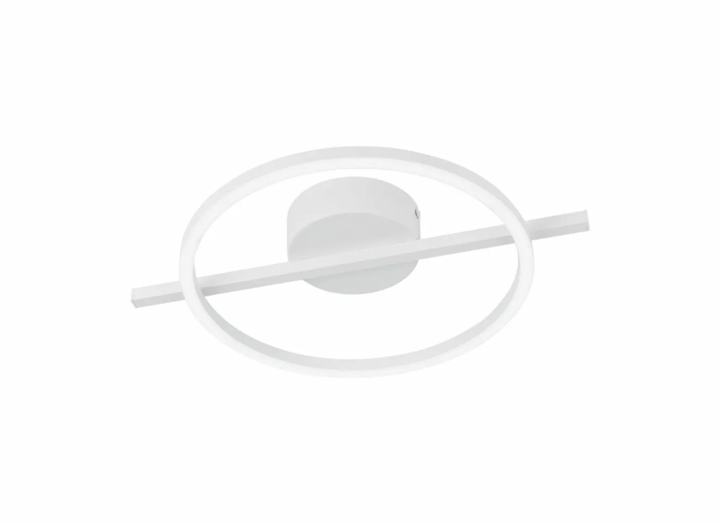 Plafondlamp Amandolo 40x30cm 17W LED aluminium wit
