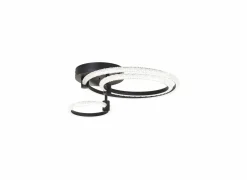 Plafondlamp Aydin 23x17cm - aluminium/kunststof - zwart