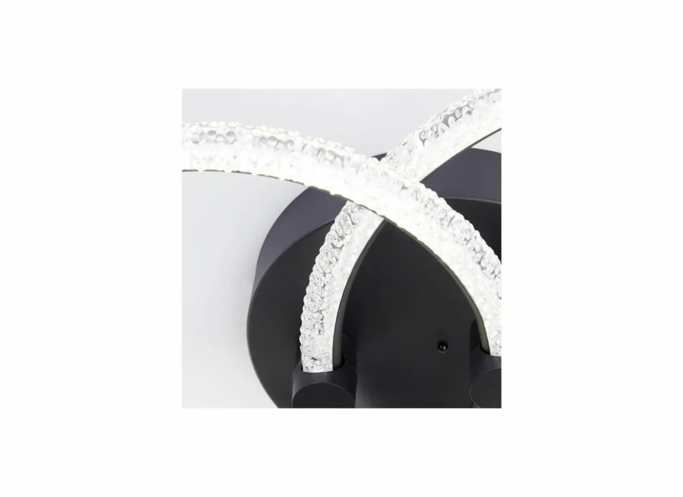 Plafondlamp Aydin 23x17cm - aluminium/kunststof - zwart