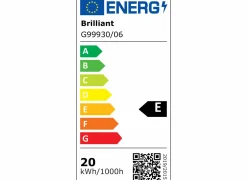 Plafondlamp Briston 100x25x5cm - kunststof & metaal - zwart
