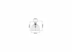 Plafondlamp Ø26cm