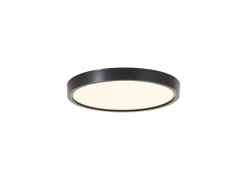 Plafondlamp Galo Ø23cm - kunststof - zwart