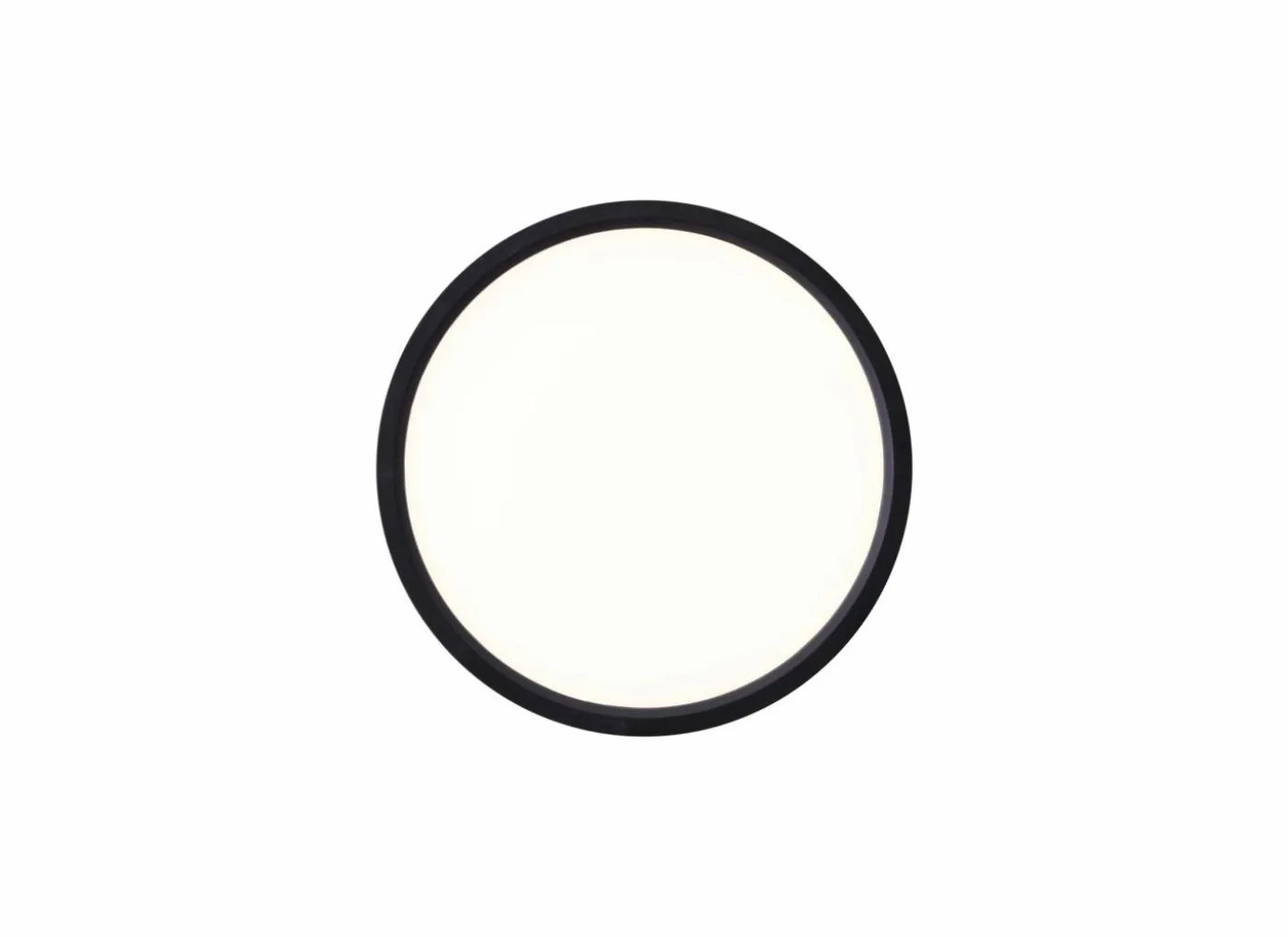 Plafondlamp Galo Ø23cm - kunststof - zwart