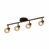 Plafondlamp 79x18cm helder glas